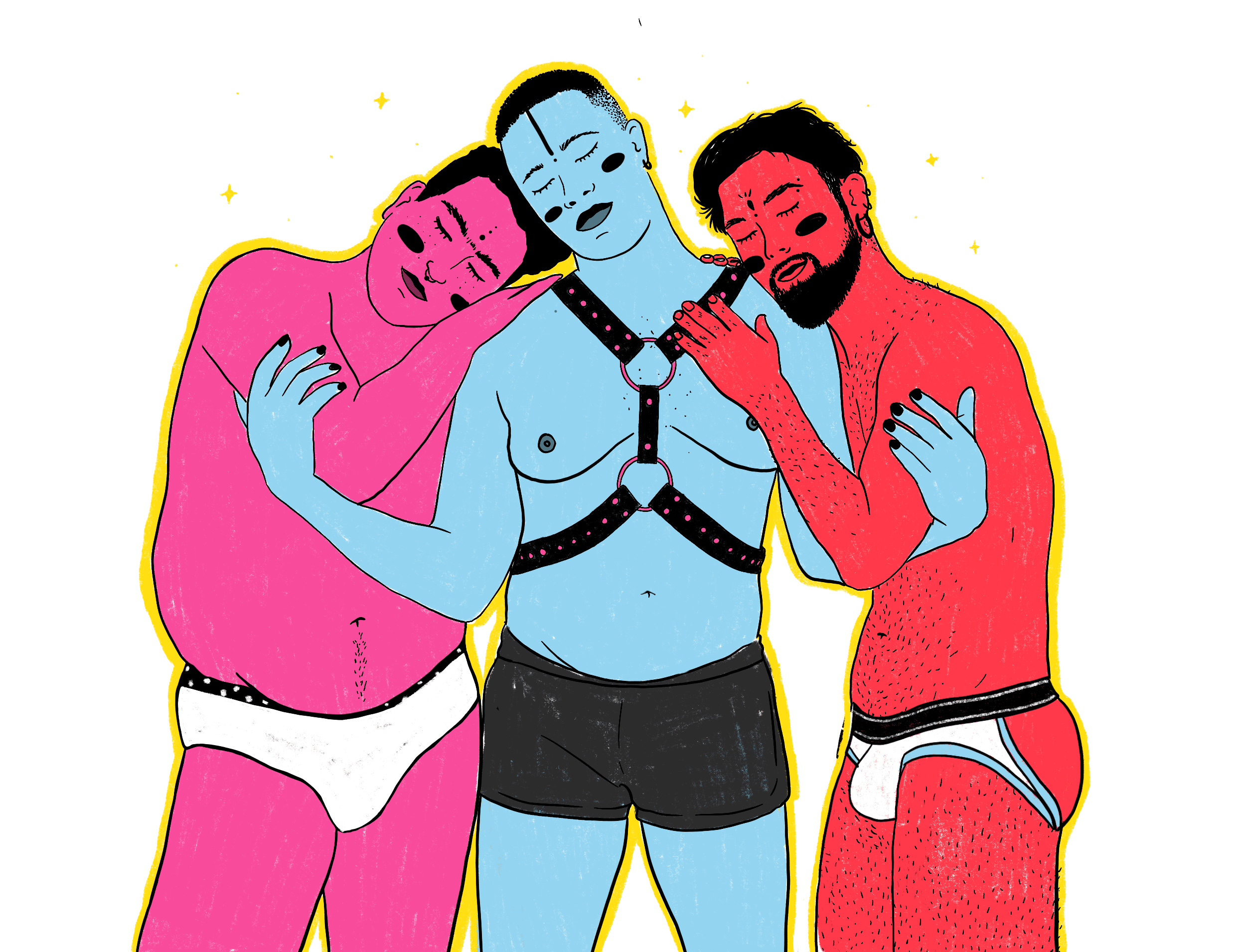 Ilustración abrazo